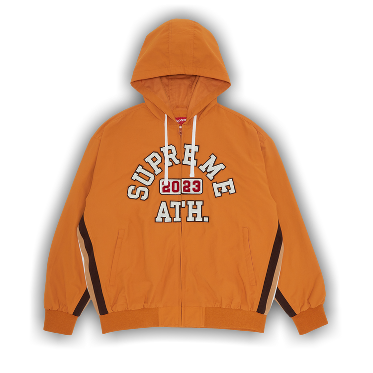 Buy Supreme Appliqué Hooded Track Jacket 'Orange' - SS23J42 ORANGE
