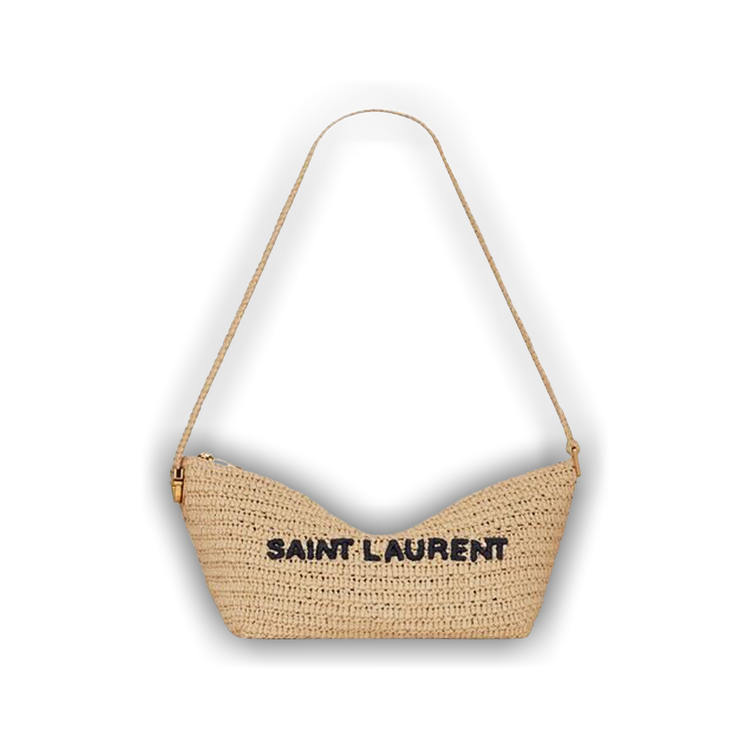 Buy Saint Laurent Logo Embroidered Zip Up Shoulder Bag