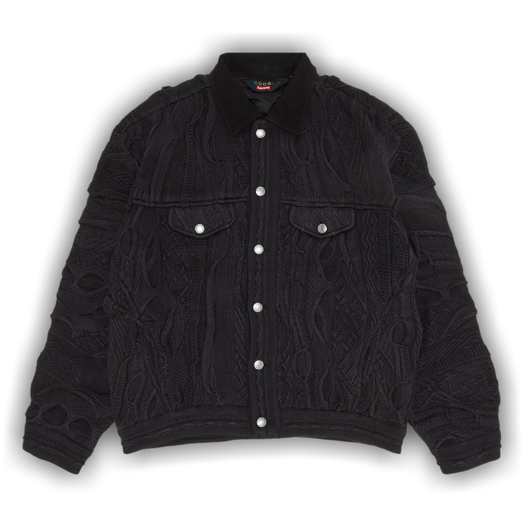 Buy Supreme x Coogi Trucker Jacket 'Black' - SS23J7 BLACK | GOAT