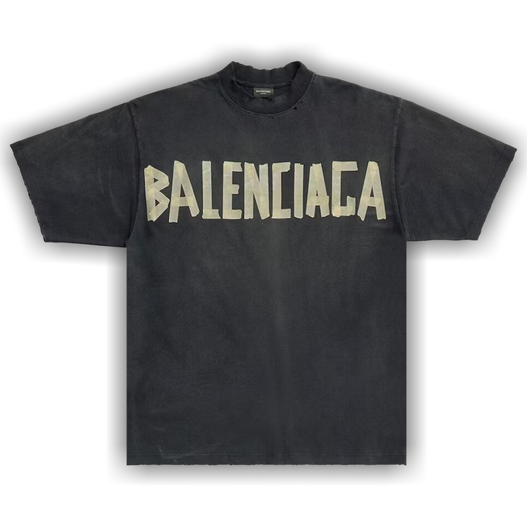【BALENCIAGA】acky Tatoo Tシャツ Women's Tacky Tattoo T-shirt Small Fit in Light Blue