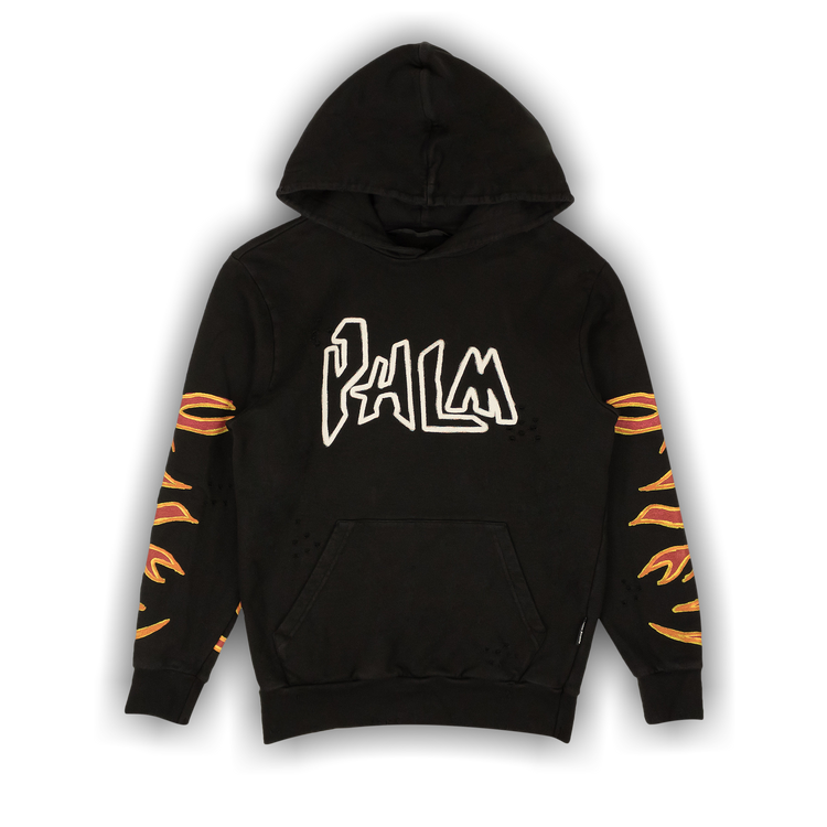 ★関税込★Palm Angels★LAYERED FLAMES HOODIE★ Palm Angels Layered Flames Vint Hoodie | italist