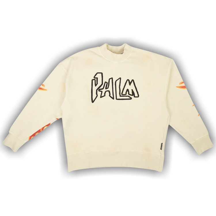 Buy Palm Angels GD Palm Graffiti Flames Crew 'Off White