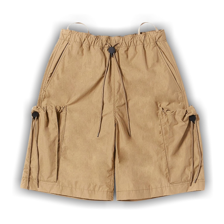 【Eaphi】 FLUFFY SHORT PANTS beige XL 90s Plugg Jeanswear Hybrid Pants Shorts Men's Beige Khaki