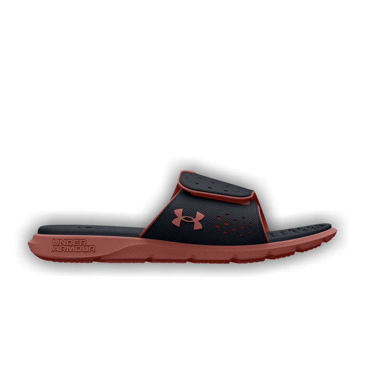 Red under armour shop slides