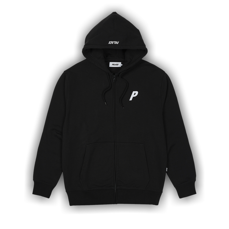 Buy Palace Felt P Zip Hood Black P24CS116 GOAT