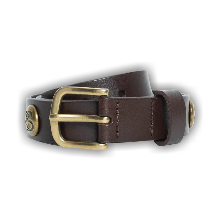 Buy Stussy SS-Link Studded Belt 'Brown' - 135188 BROW | GOAT