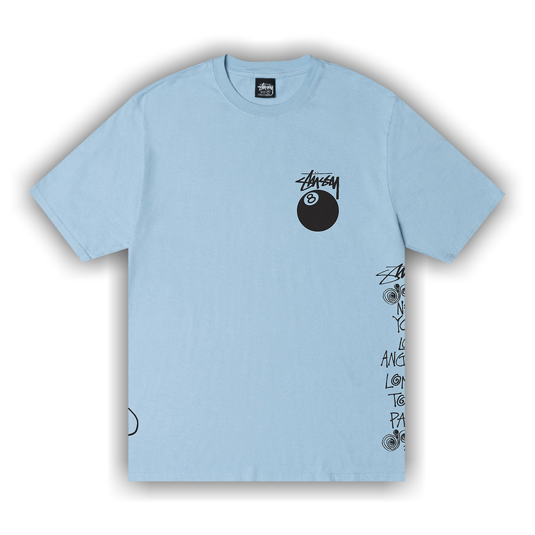 Buy Stussy Test Strike Pigment Dyed Tee 'Sky Blue' - 1904915 SKY | GOAT