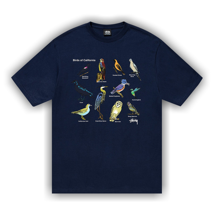 Buy Stussy California Birds Tee 'Black' - 1904897 BLAC | GOAT