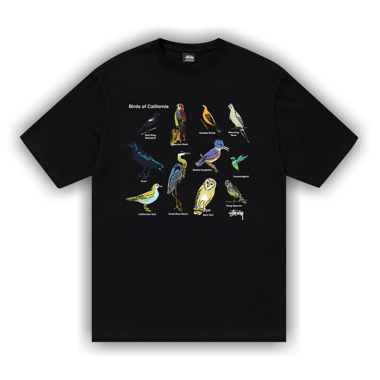 Buy Stussy California Birds Tee 'Black' - 1904897 BLAC | GOAT
