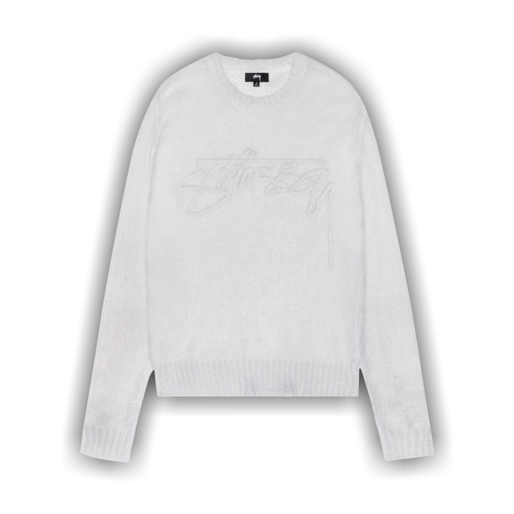Buy Stussy Loose Knit Logo Sweater 'Bone' - 117180 BONE | GOAT