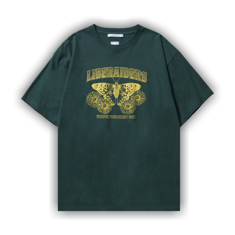 Buy Liberaiders Butterfly Tee 'Green' - 766082301 GREE | GOAT CA