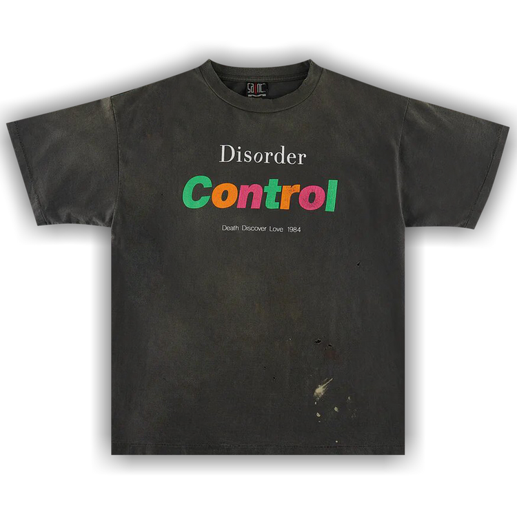 Buy SAINT Mxxxxxx Control Tee 'Black' - SM S23 0000 001 | GOAT