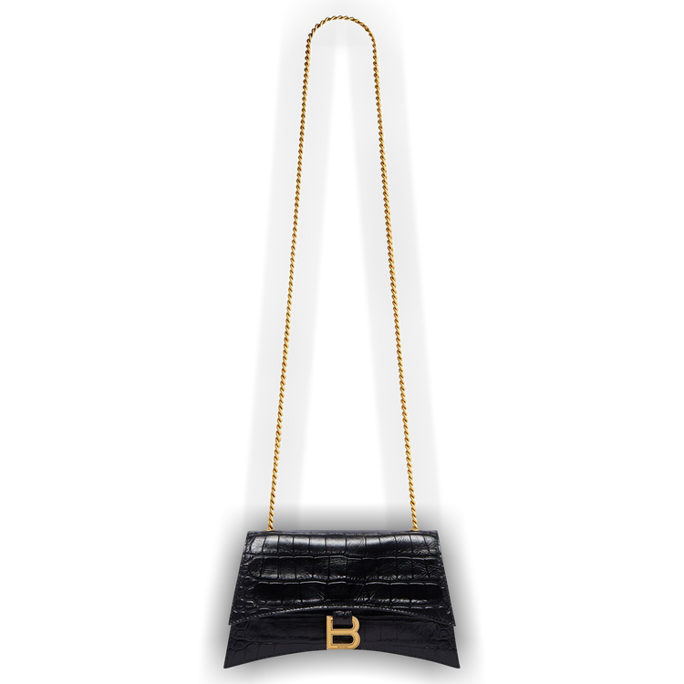 BALENCIAGA|CROSSBAGS (736016 210J1 1000) Buy Balenciaga Crush Chain Shoulder Bag 'Black' - 736016