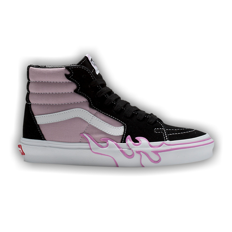 Vans purple outlet flame