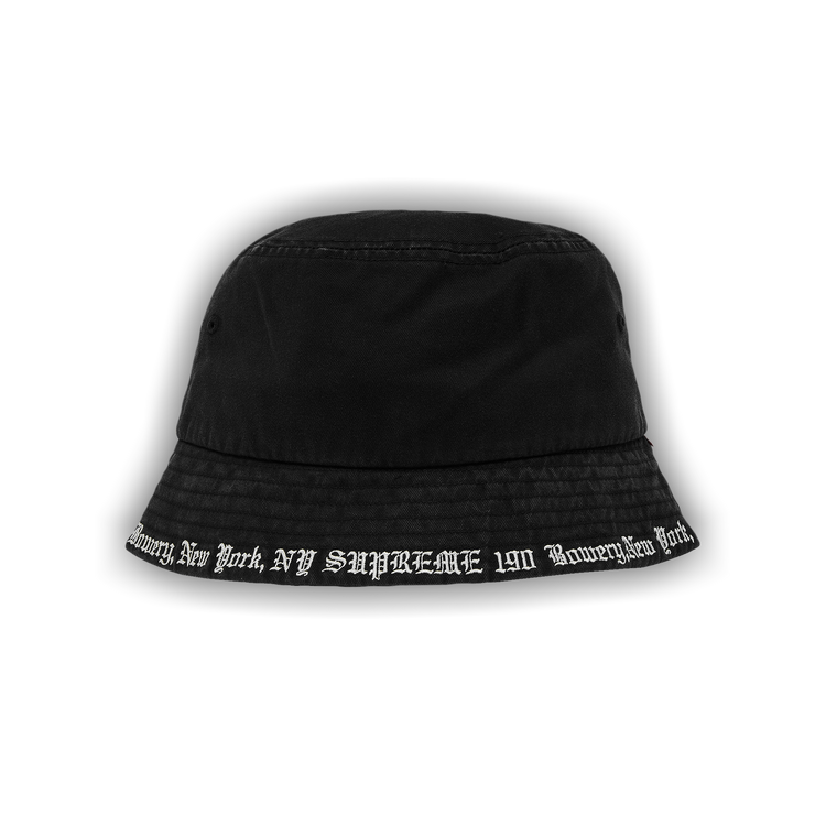 Buy Supreme Embroidered Brim Crusher 'Black' - SS23H103
