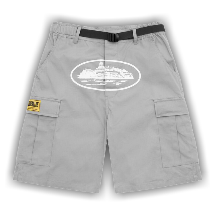 Buy Corteiz Alcatraz Cargo Shorts 'Grey' - 7892 1SS230202ACS GREY 