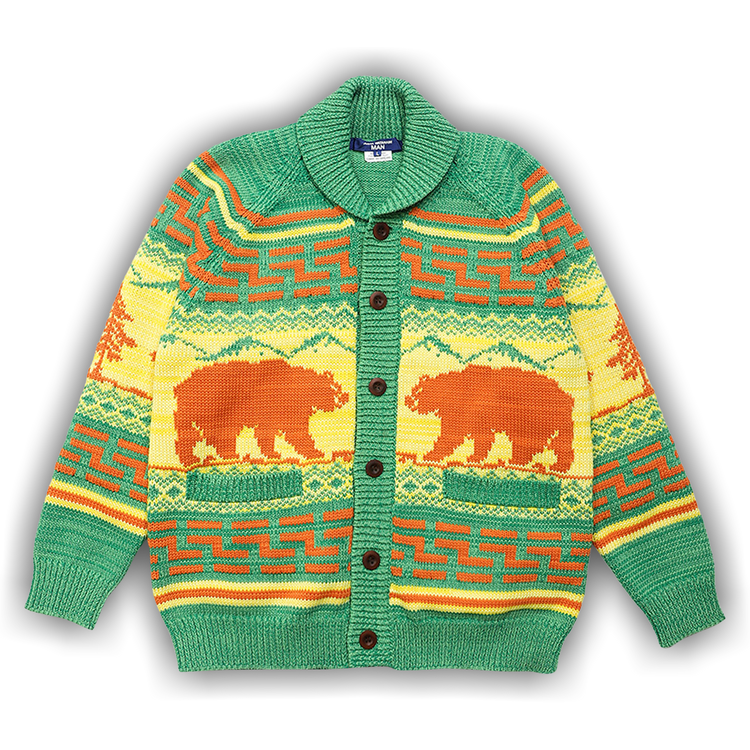 JUNYA WATANABE MAN 半袖ニット ジャガード 鯉柄 JUNYA WATANABE MAN 半袖ニット ジャガード 鯉柄