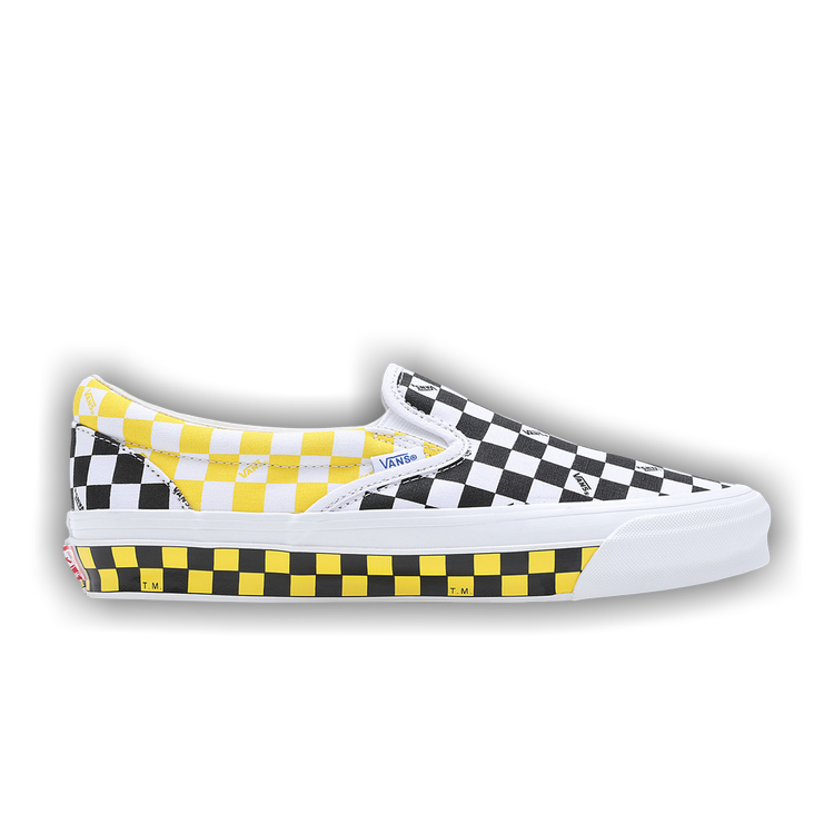 Pair #209. Yellow checkered Slip-ons (Outlet find) : r/Vans