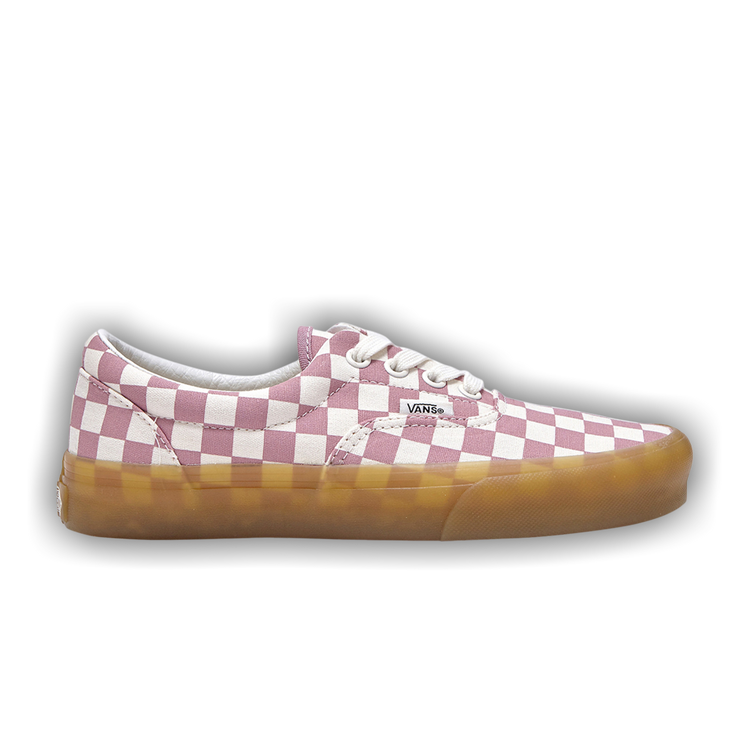 Checkerboard vans light pink online