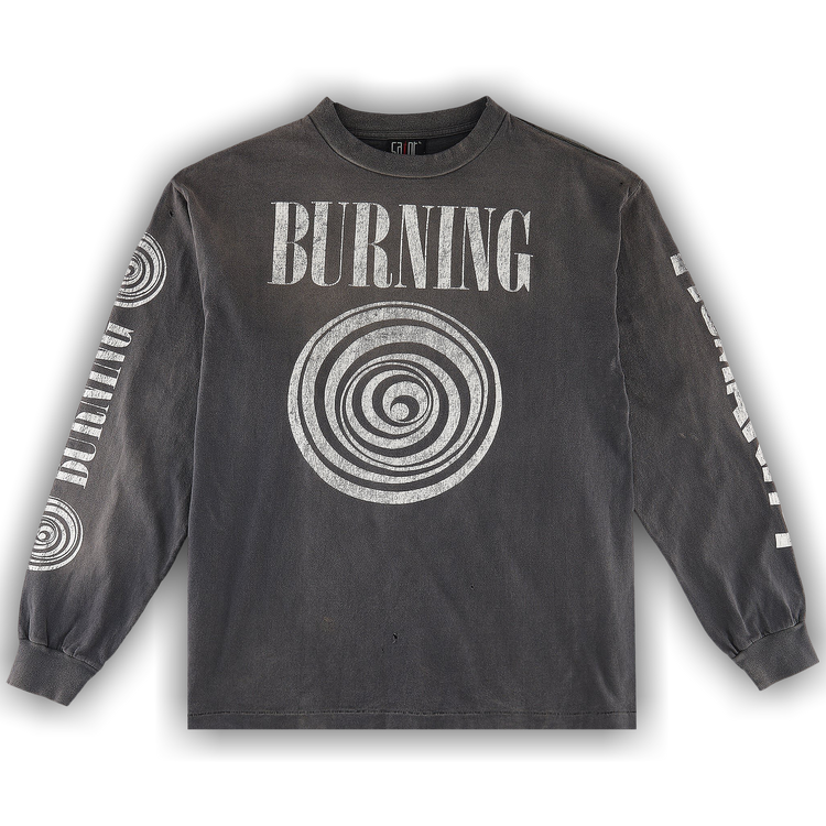 Buy SAINT Mxxxxxx Burning Long-Sleeve T-Shirt 'Black' - SM S23