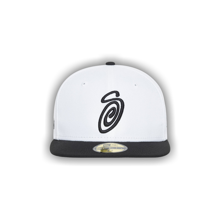 Buy Stussy Curly S 59Fifty New Era Cap 'White/Black' - 1311008 