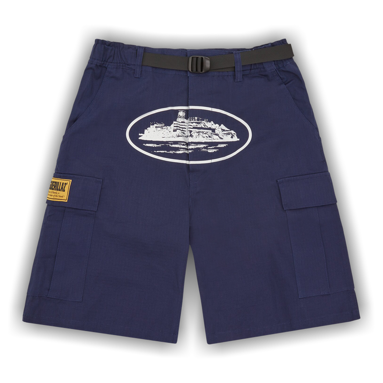 Buy Corteiz Alcatraz Cargo Shorts 'Navy' - 7892 1SS230202ACS NAVY
