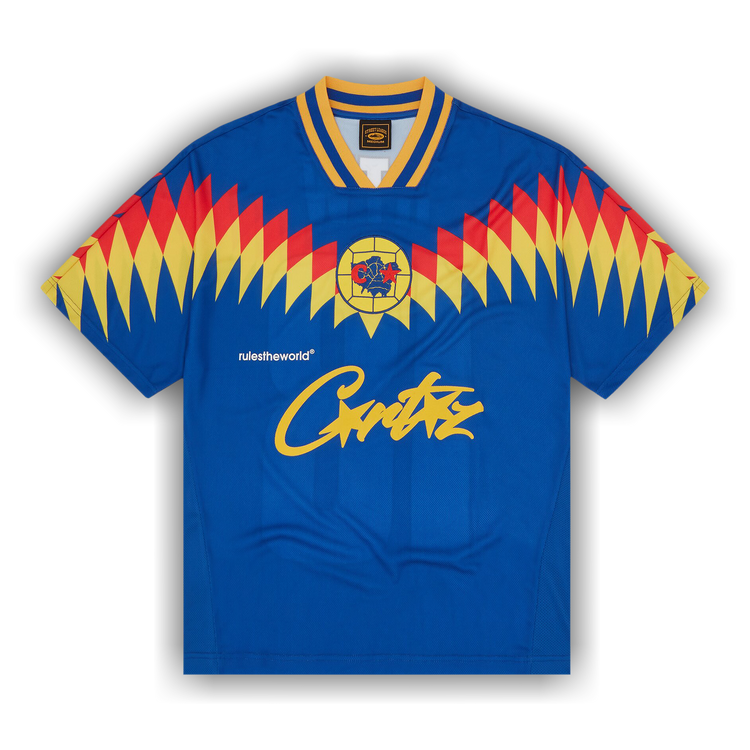 Corteiz Alcatraz Heavyweight Varsity Jersey Blue Men's