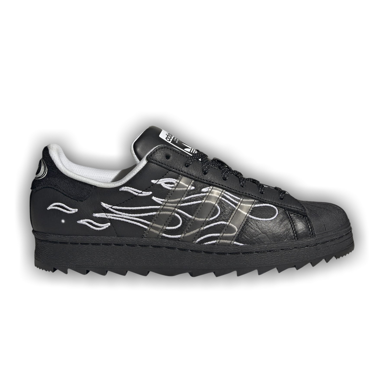 adidas gazelle silver green womens adidas Originals x No Sleep Rave Club Superstar Ripple main image 1