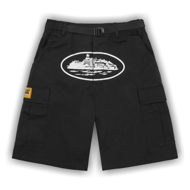 Buy Corteiz Alcatraz Cargo Shorts 'Black' - 7892 1SS230202ACS BLAC