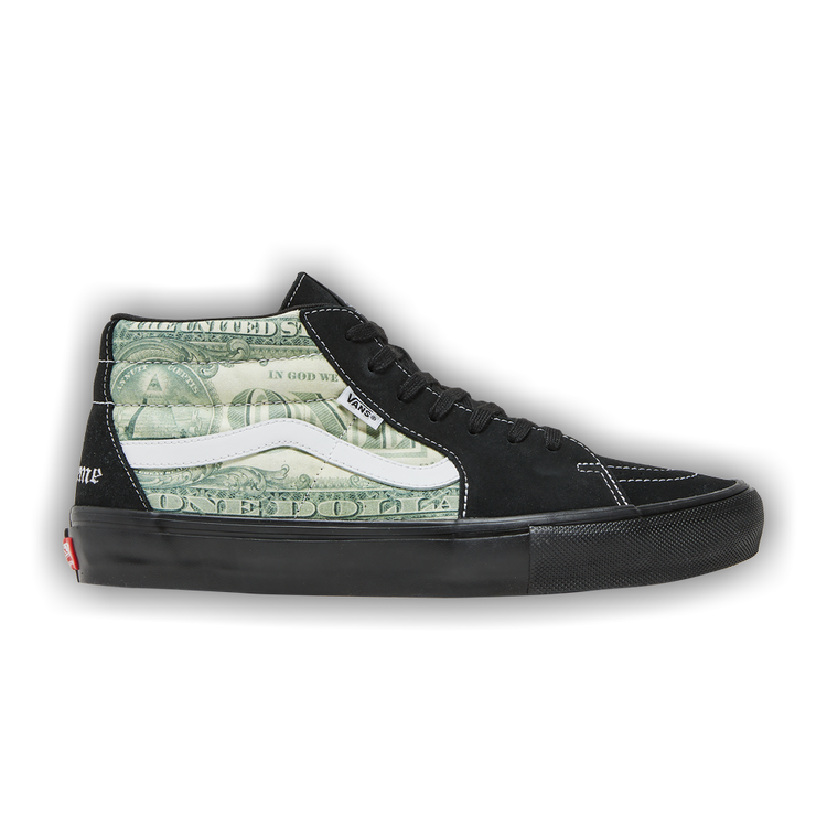 Supreme Vans Dollar Skate Grosso Mid Black シュプリーム Vans Skate Grosso Mid x Supreme Dollar / Black / Size 6.5