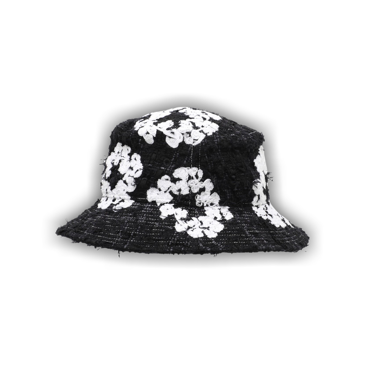 Buy READYMADE x Denim Tears Wreath Tweed Bucket Hat 'Black 