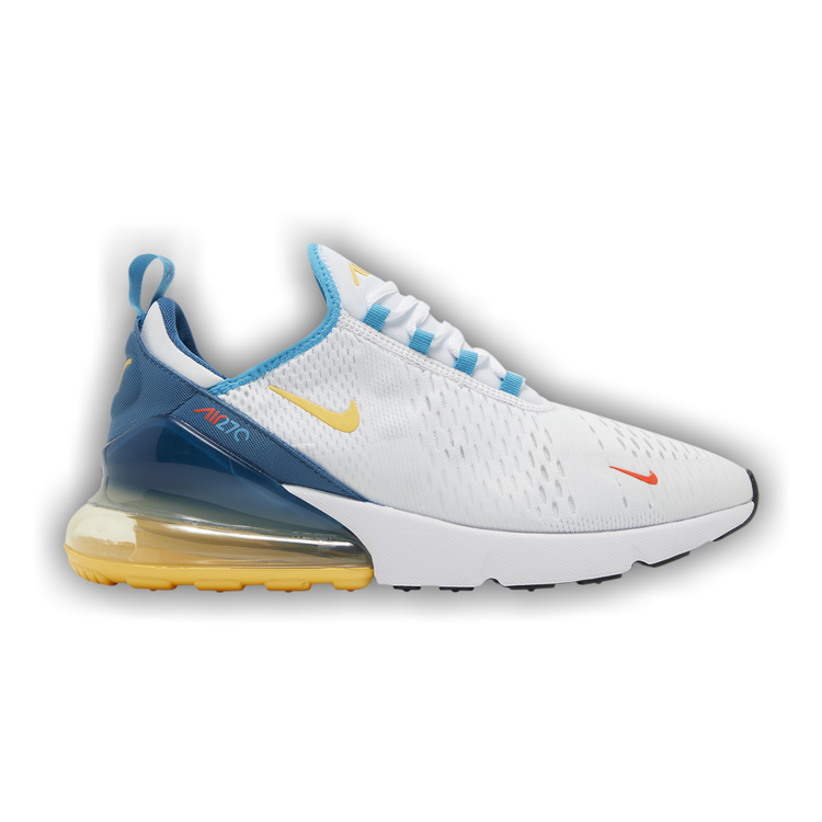 Blue and yellow nike 270 sale