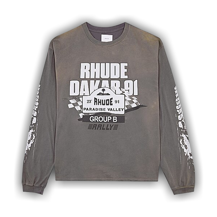 トップス RHUDE DAKAR 91 L/S Tee M Rhude DAKAR 91 LS TEE | REVERSIBLE