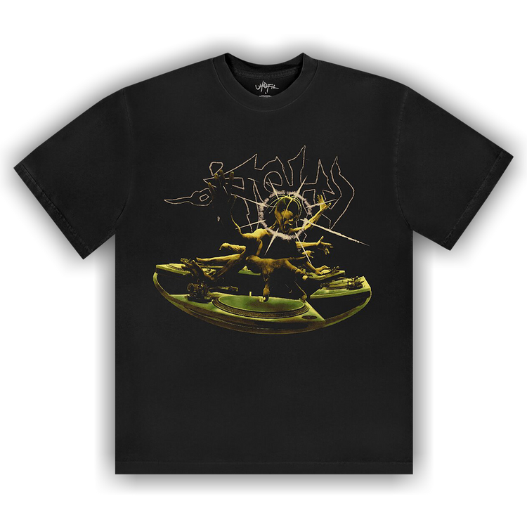 Buy Cactus Jack by Travis Scott DJ Tee 'Black' - TSUT SS08