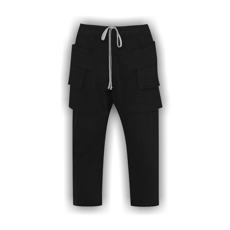 Buy Rick Owens DRKSHDW Creatch Cargo Drawstring Pants 'Black