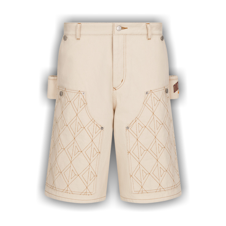 Buy Dior x Denim Tears Carpenter Bermuda Shorts 'White