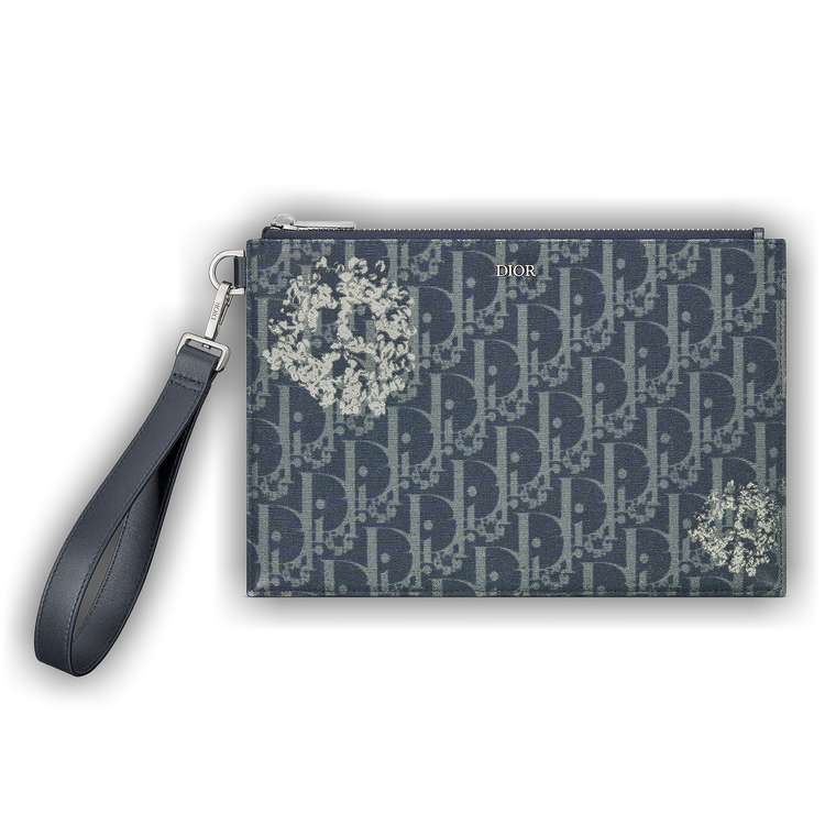 Buy Dior x Denim Tears A5 Pouch 'Blue' - 2ESCA338DDO H560 | GOAT