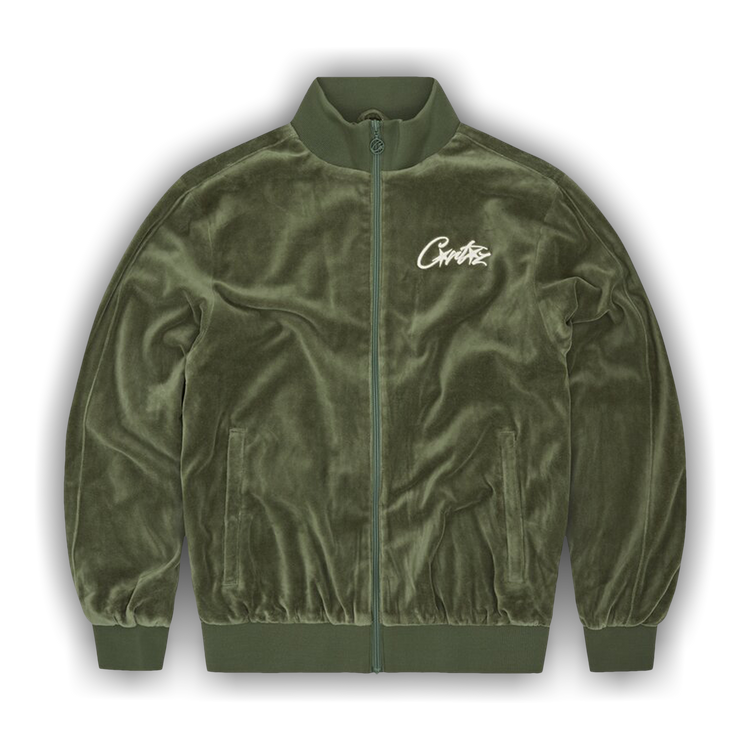 Buy Corteiz VVS Velour Jacket 'Green' - 8127 1FW230314VVJ GREE | GOAT