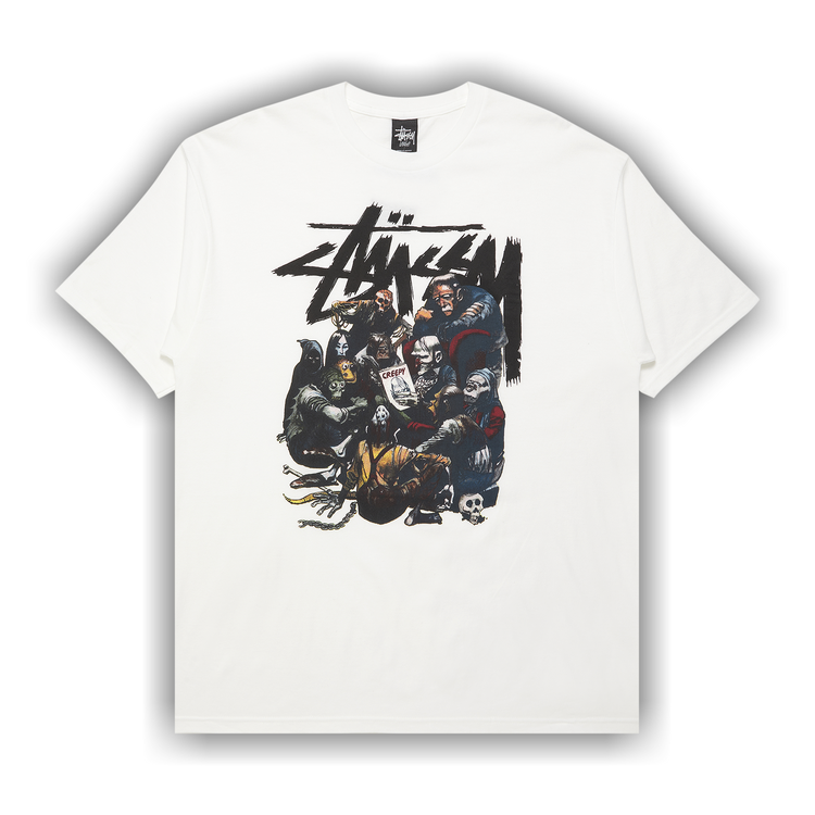 Buy Stussy Creepy Group Tee 'White' - 3902217 WHIT | GOAT