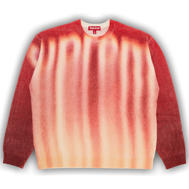 Buy Supreme Blurred Logo Sweater 'Red' - FW23SK11 RED | GOAT