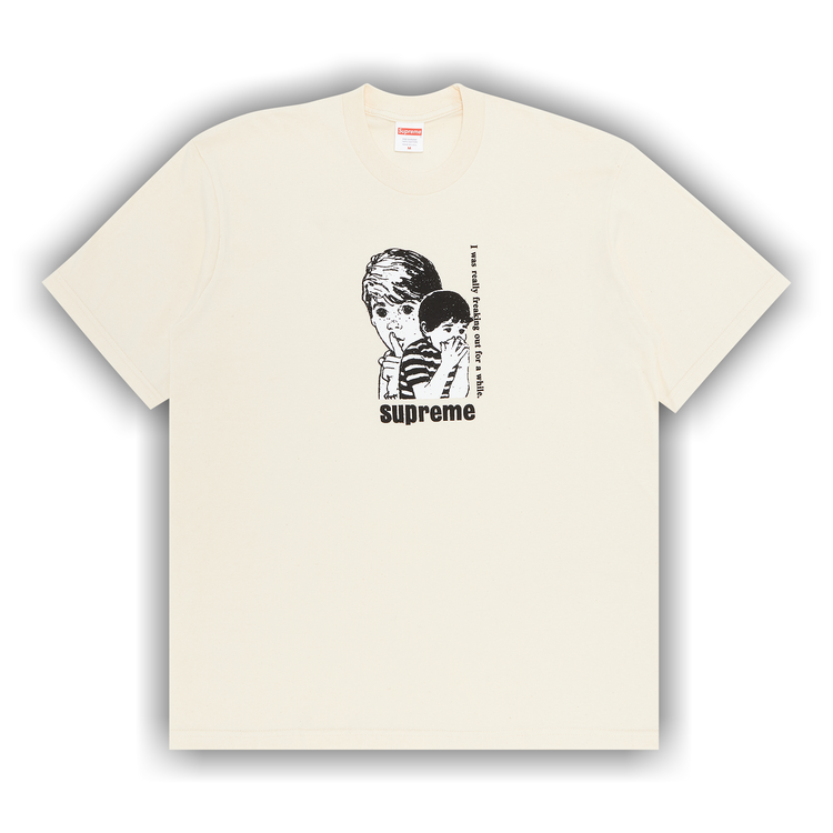 Tシャツ・カットソー Supreme Freaking Out T-Shirt White Supreme Freaking Out Tee White Men's - FW23 - US