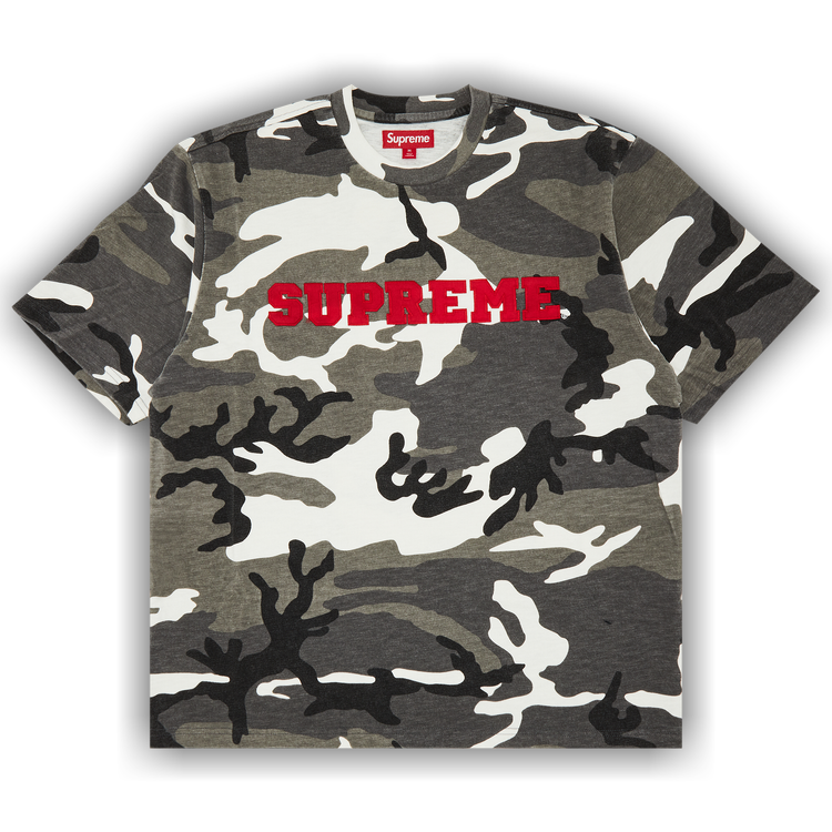 Buy Supreme Collegiate Short-Sleeve Top 'Snow Camo' - FW23KN78