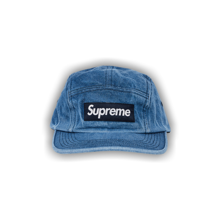 Buy Supreme Washed Chino Twill Camp Cap 'Denim' - FW23H61