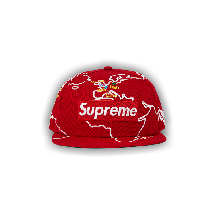 Buy Supreme Worldwide Box Logo New Era 'Red' - FW23H21 RED