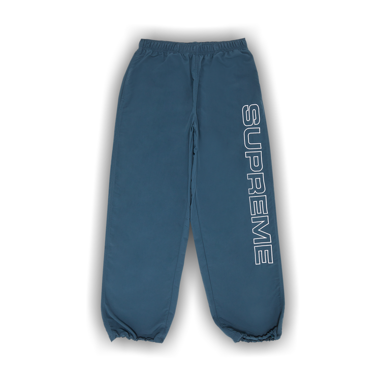 Buy Supreme Spellout Embroidered Track Pant 'Dark Blue 