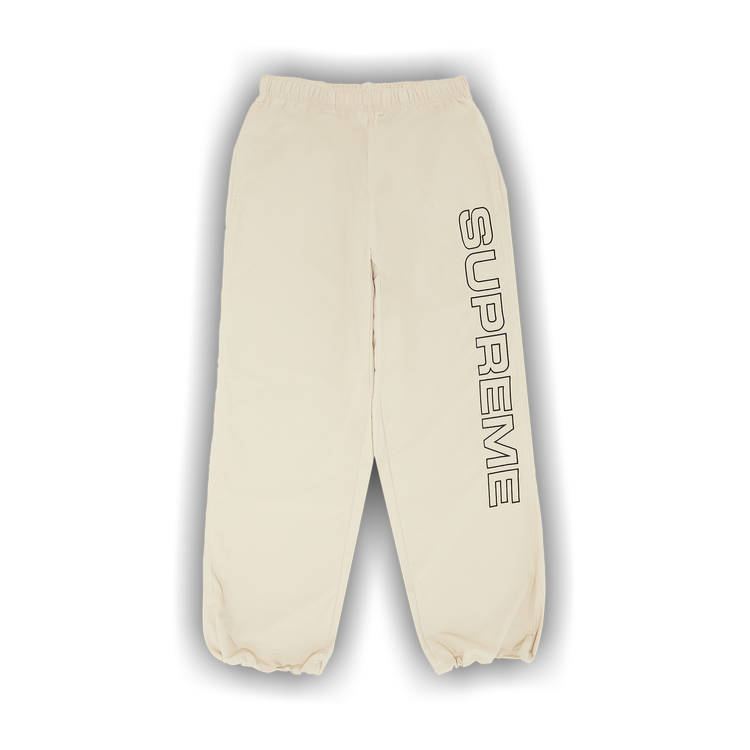 Supreme Spellout Embroidered Track Pant 'Sand'