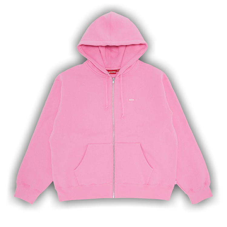 Buy Supreme Small Box Zip Up Hooded Sweatshirt Pink FW23SW40 PINK GOAT UK