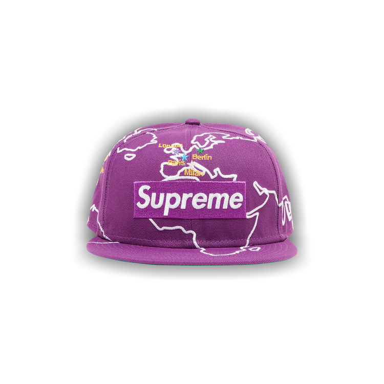 Supreme Worldwide Box Logo New Era (FW23) - $54