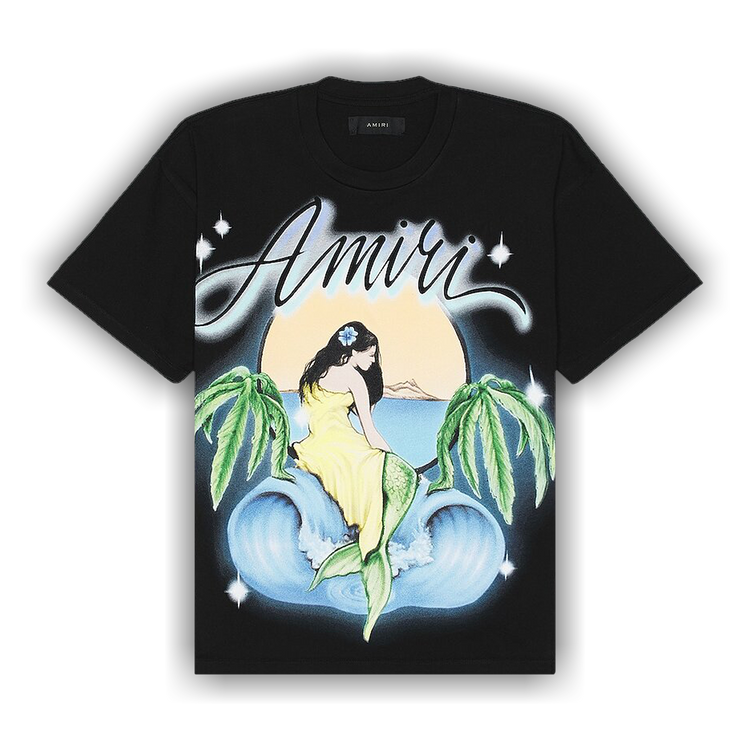 Buy Amiri Oversized Mermaid Tee 'Black' - PF23MJG002 001 BLAC