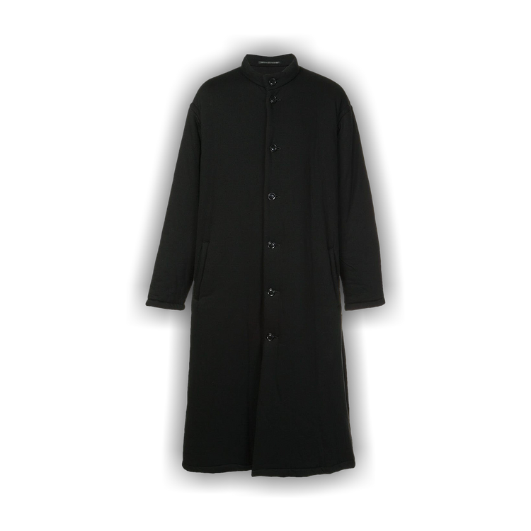 Buy Yohji Yamamoto Pour Homme Padded Stand C Coat 'Black' - HJ C21